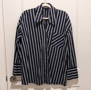 COS oversize strip shirt